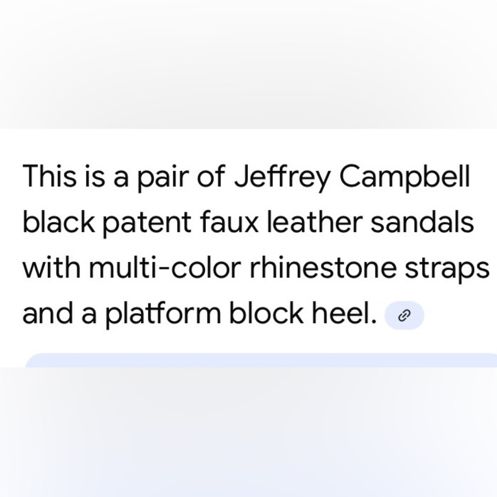 Jeffrey Campbell Rhinestone Platform Sandal Rainbow Multi Color New 7.5 in box - Picture 15 of 16